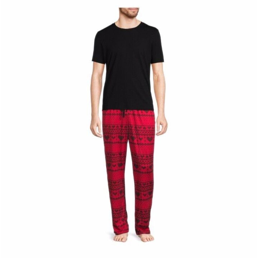 Men's Hearts and Arrows Valentine Lounge Sleep Pants XL 40-42